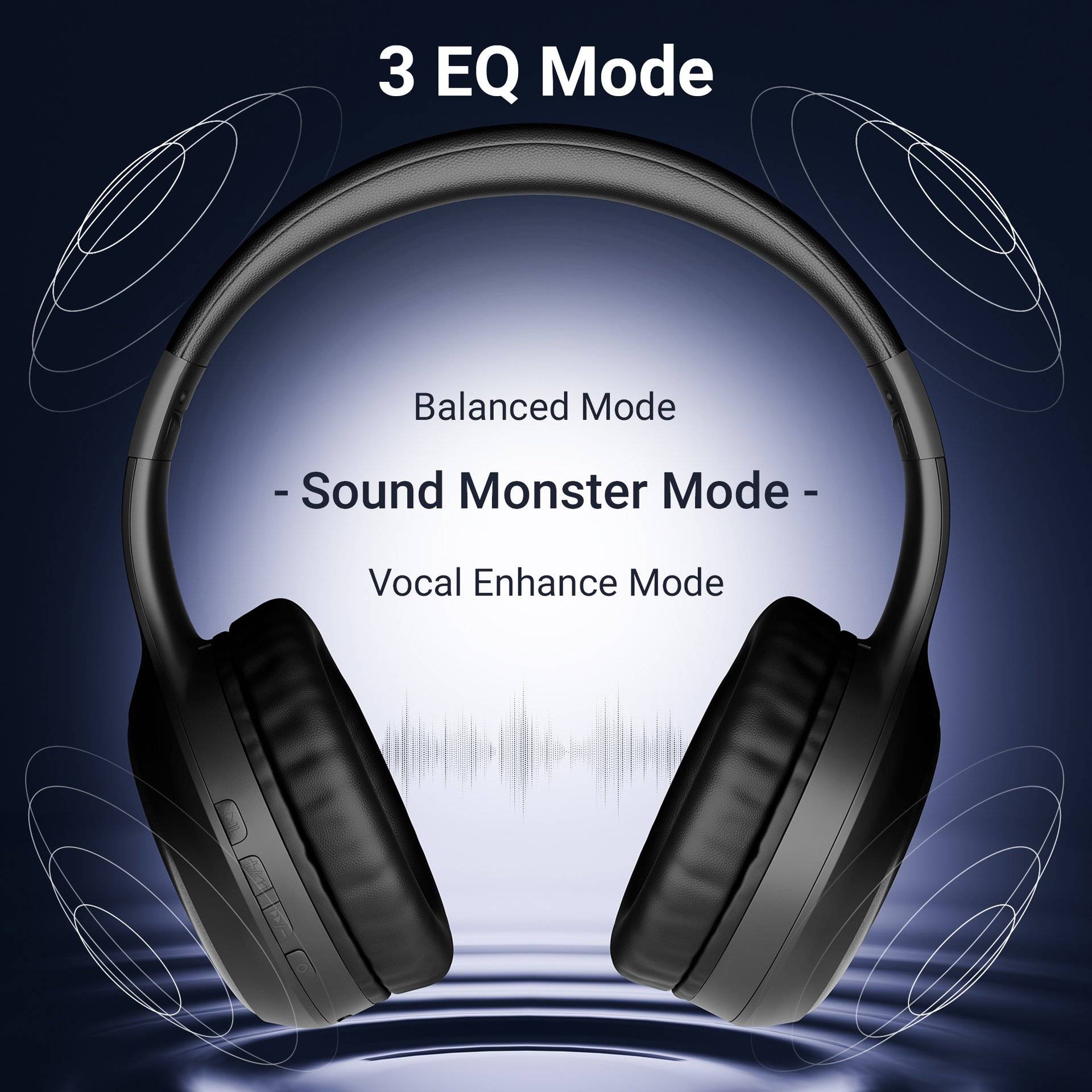 Zebronics Thunder Max Bluetooth Headphone, Black - Image 8